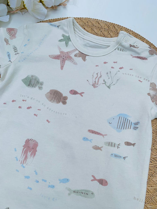 George "Lets Go!" Romper