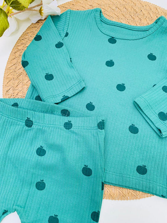 George Apples Print Shirt & Trouser Set