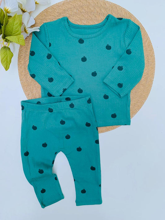 George Apples Print Shirt & Trouser Set