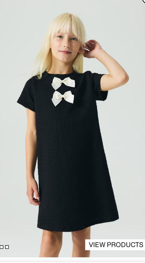 H&M Boucle Black Frock