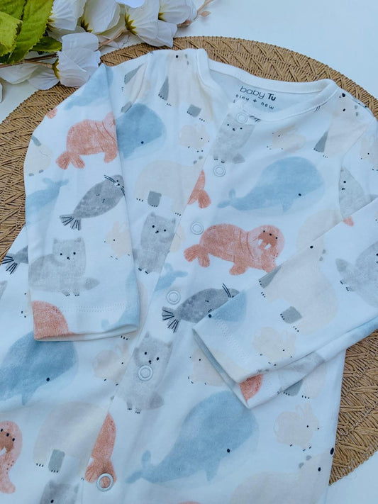 TU Clothing Sea Animals Sleepsuit