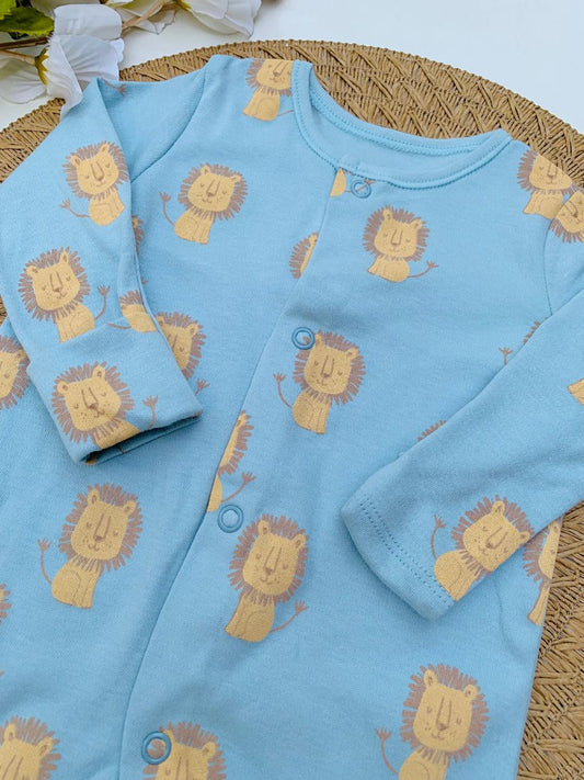 George Lions Print Sleepsuit