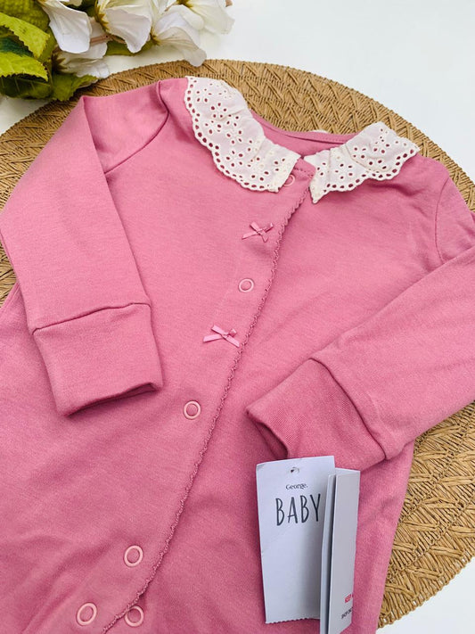 George Collar Bow Sleep suit