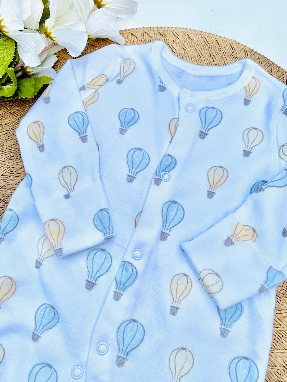 George Air Balloon Print Sleepsuit