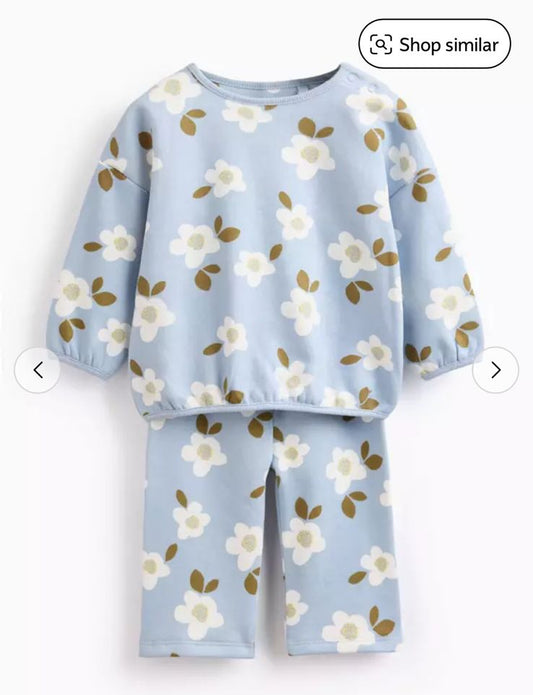 Tu Clothing Floral print Sweatshirt & Trouser Set