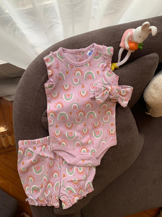Rainbow Print 3pc Set