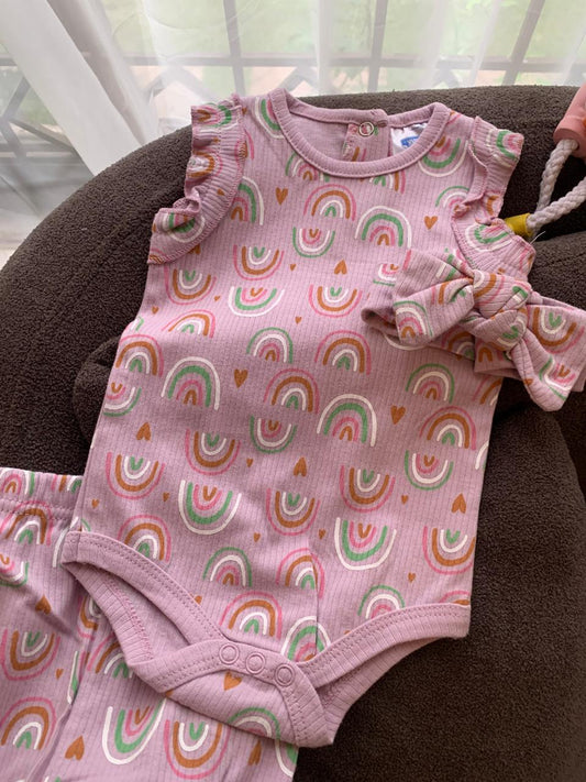 Rainbow Print 3pc Set