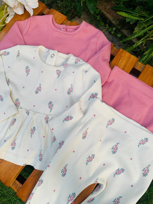 George Pack of 2 Frock & Trouser Set