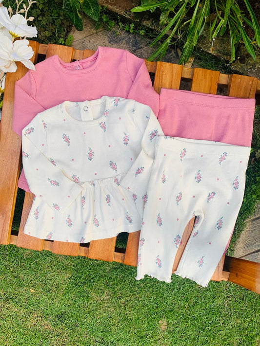 George Pack of 2 Frock & Trouser Set