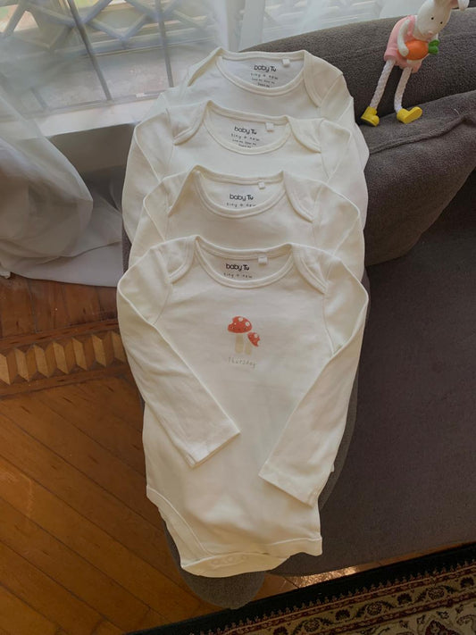 TU Clothing Pack of 4 Bodysuits