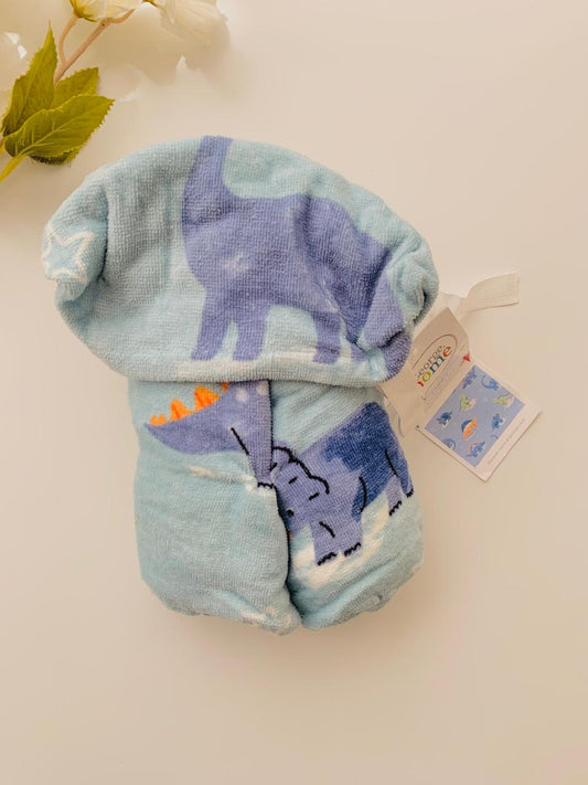 George Dinosaur Print Hooded Towel