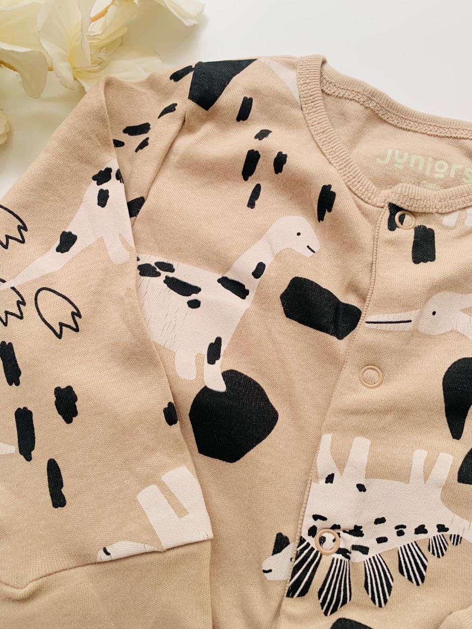 Juniors Dinosaur Print Sleepsuit