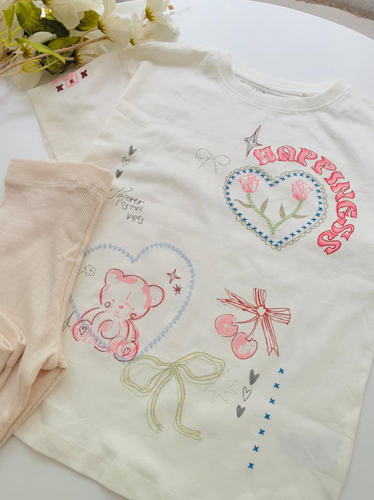 Next " Forever Positive Vibes "Shirt and Trouser Set