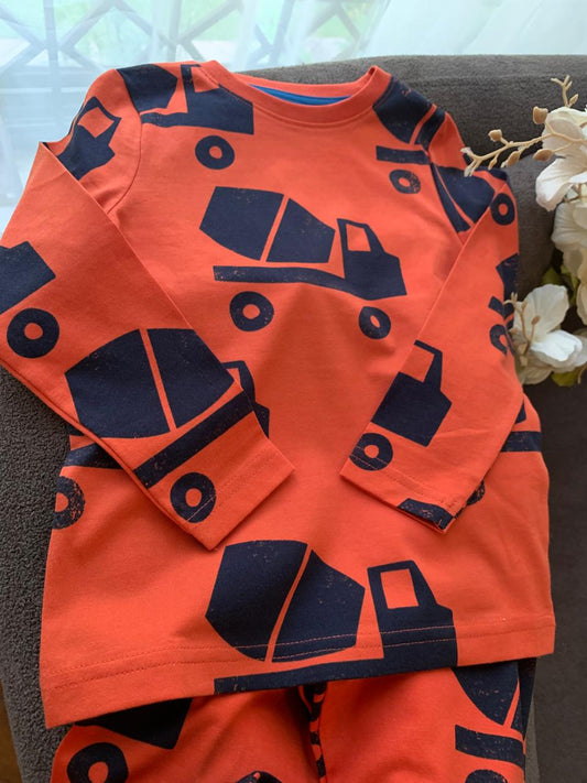 George Heavy Vehicle Print Shirt & Trouser Set