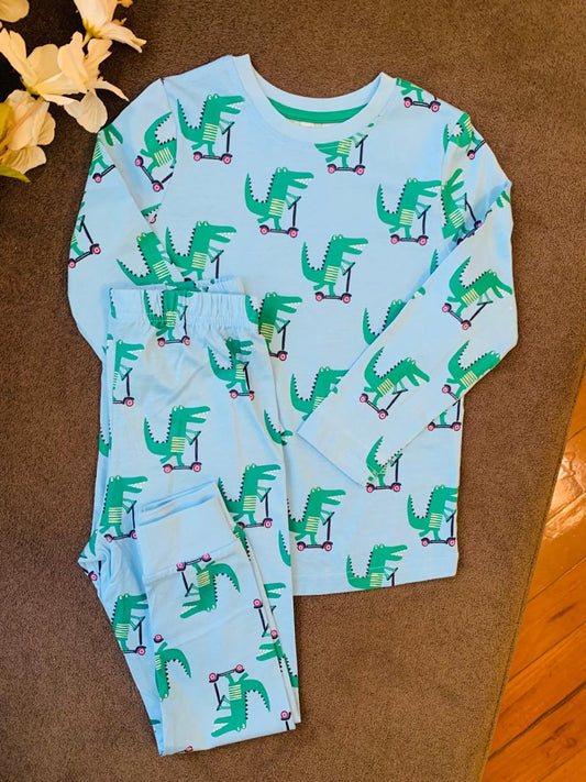 George Dino Print Shirt & Trouser Set