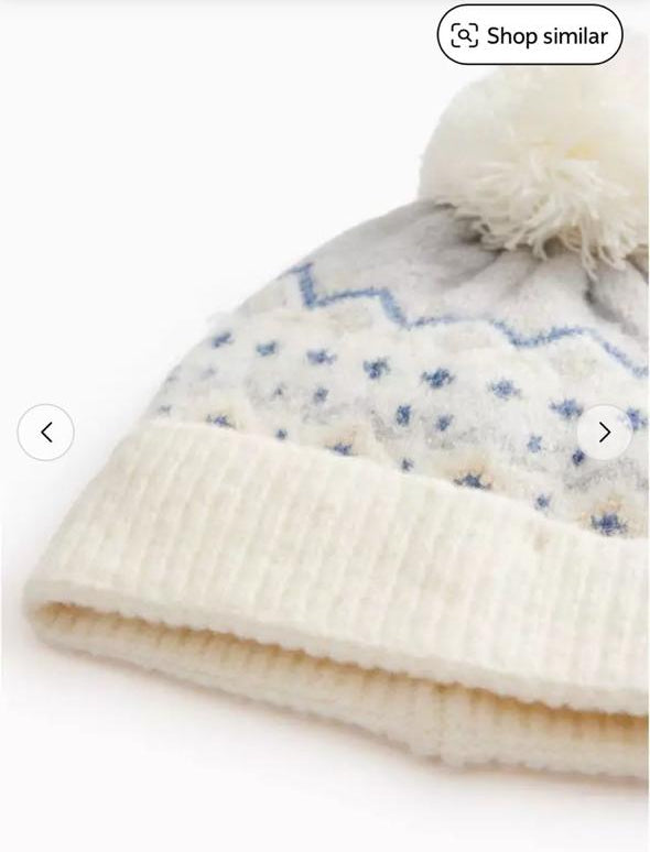 TU Clothing Pom Pom Cap & Mittens Set