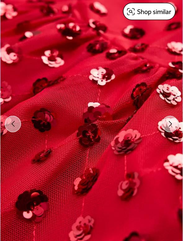 TU Clothing 3D Flower Party Dress