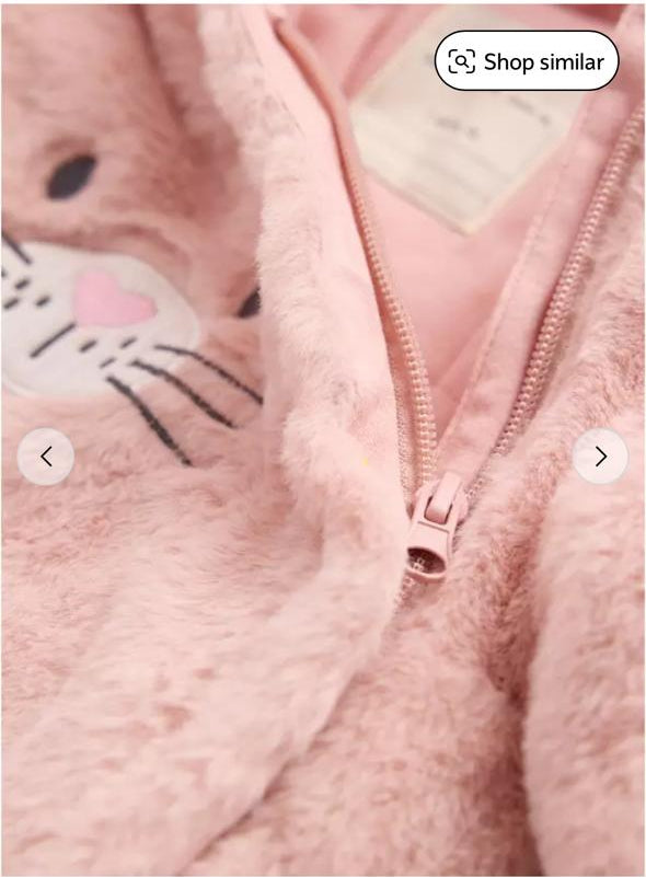 Tu Clothing Furry Bunny Pramsuit