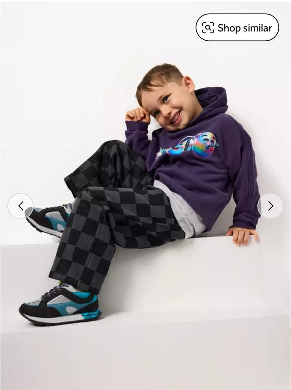 Tu Clothing Sweat Hoodie & Chequered Jogger Set