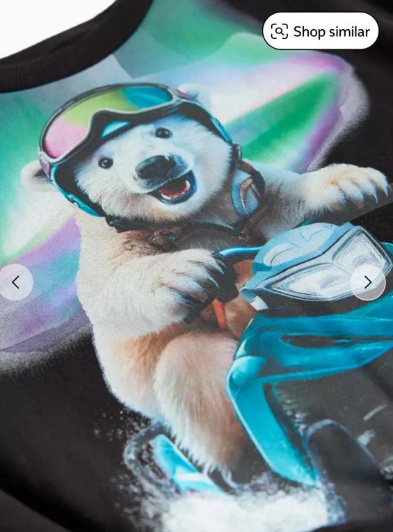 Tu Clothing AI Polar Bear Print Sweat Shirt