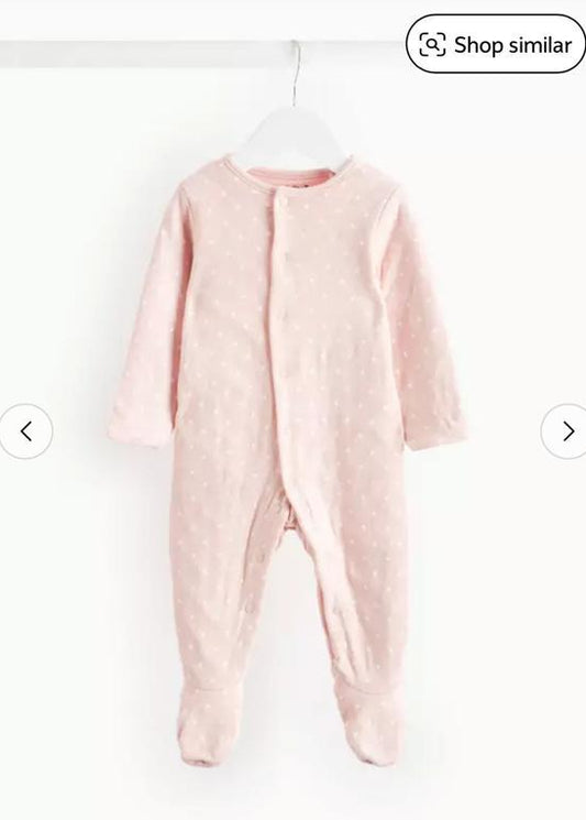TU Clothing Quilted Star Print Sleepsuit