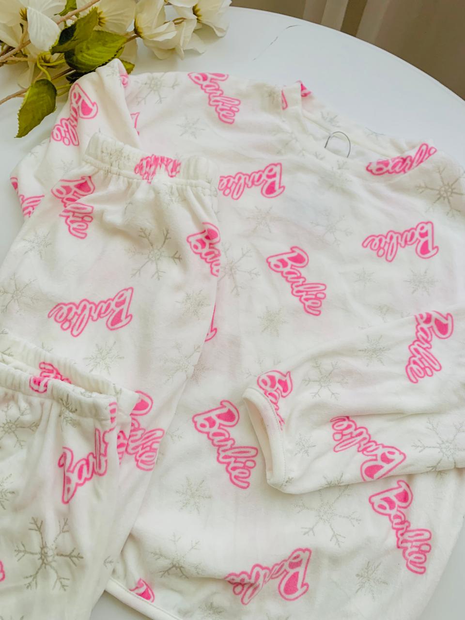 TU Clothing Barbie Print Fleece Shirt and Trouser set