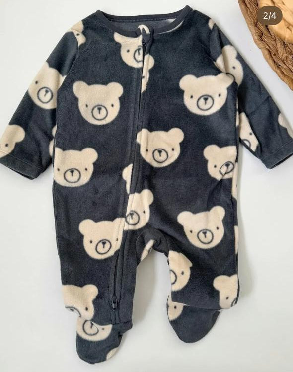 George Bear Fleece Sleepsuit