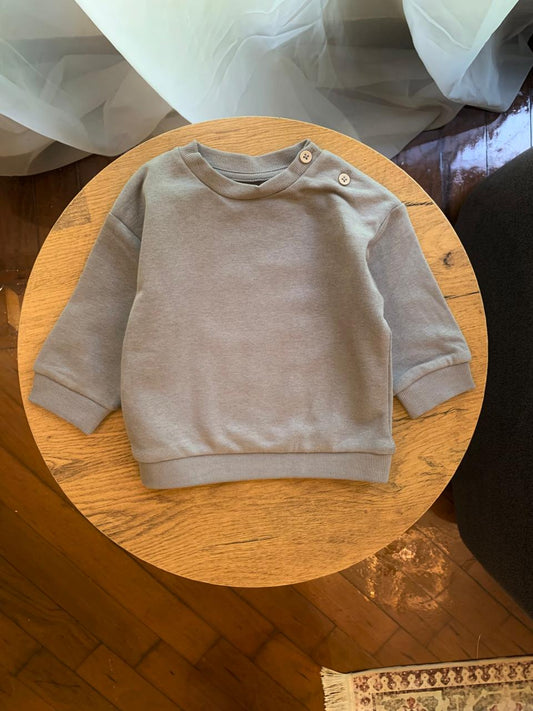 George Button Shoulder Sweatshirt