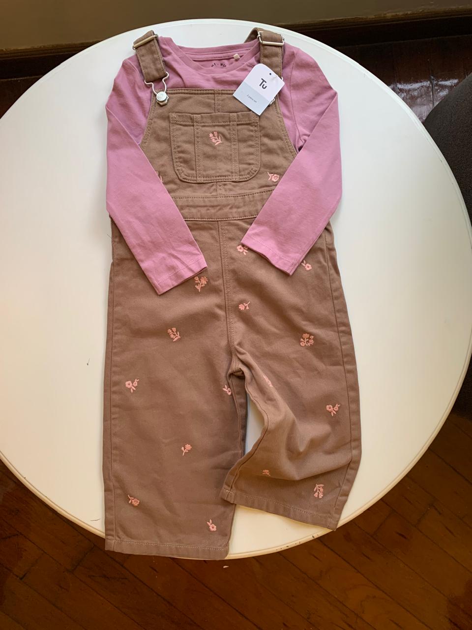 TU Clothing Embroided Dungaree