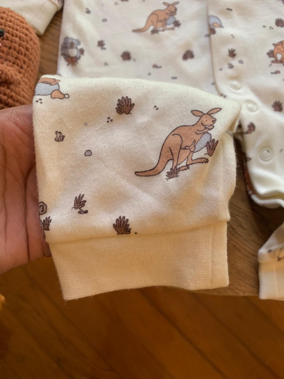 George Koala print Sleepsuit