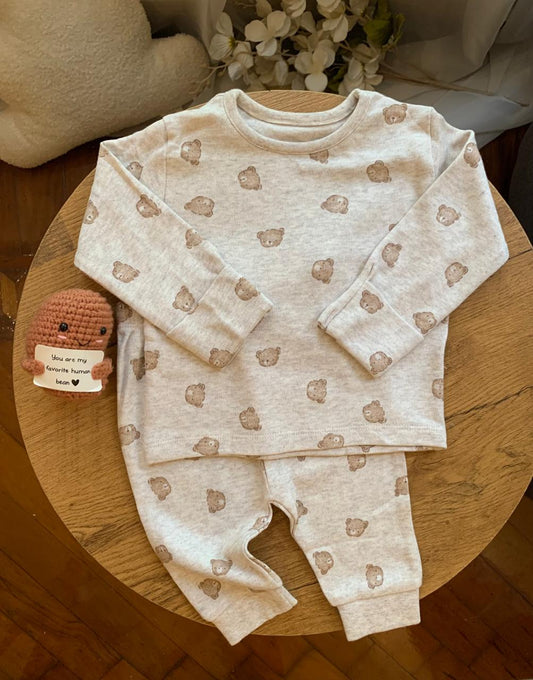 George Bear Faces print Pyjamas Set