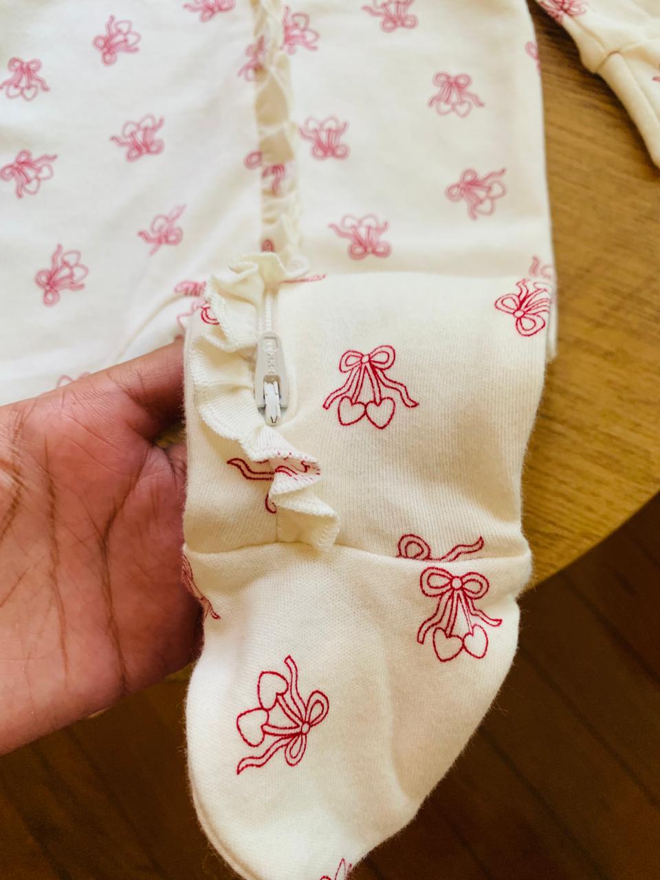 George Bow print Sleepsuit