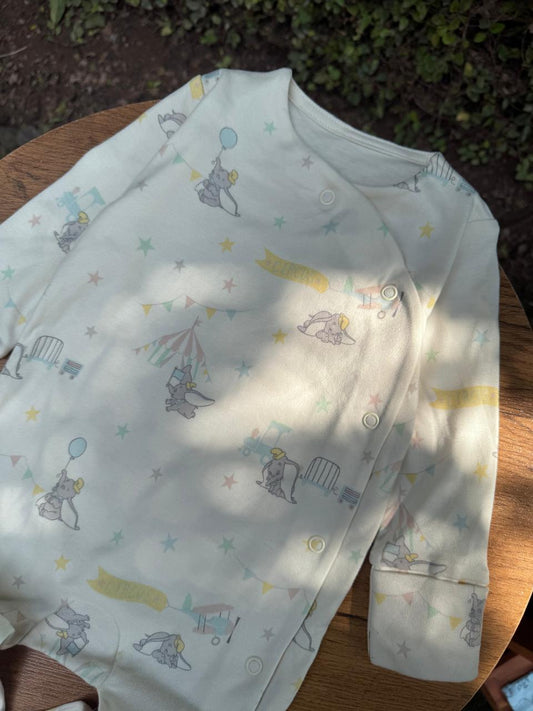 George Dumbo print Sleepsuit