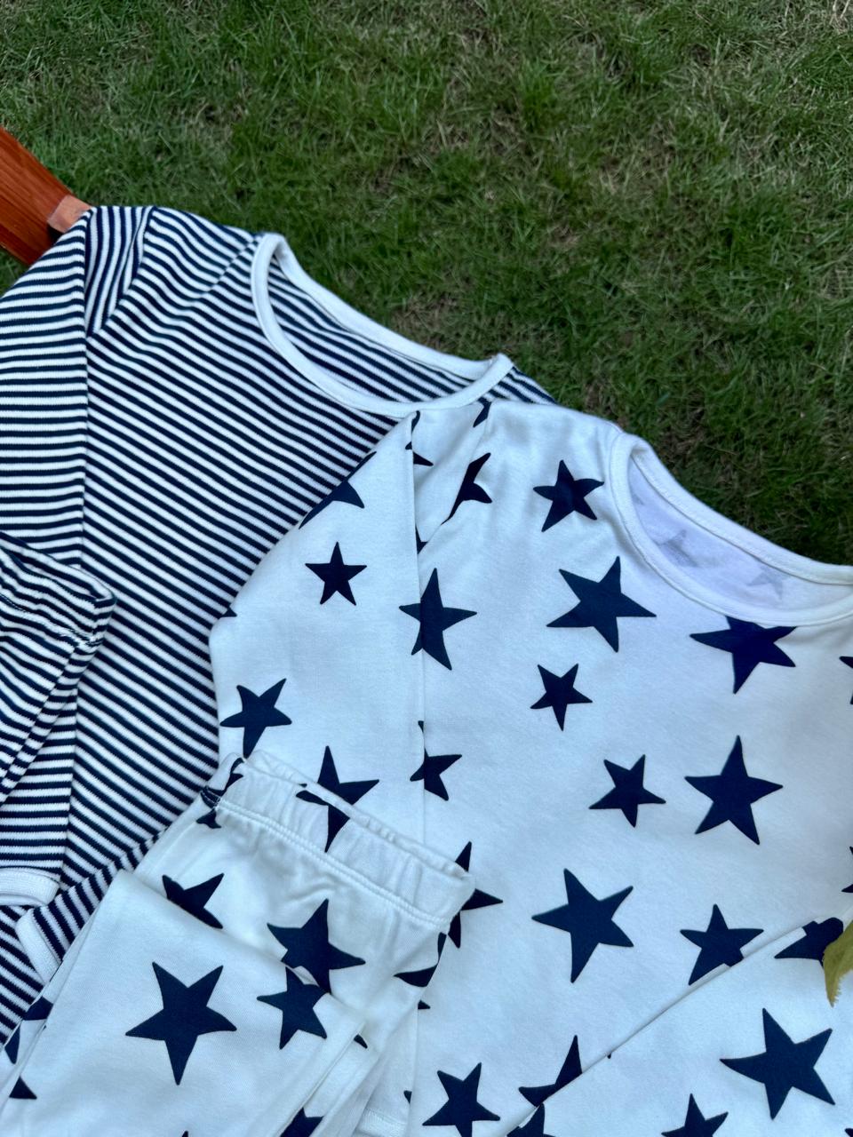George Pack of 2 Stars & Stripe print Pyjamas Set