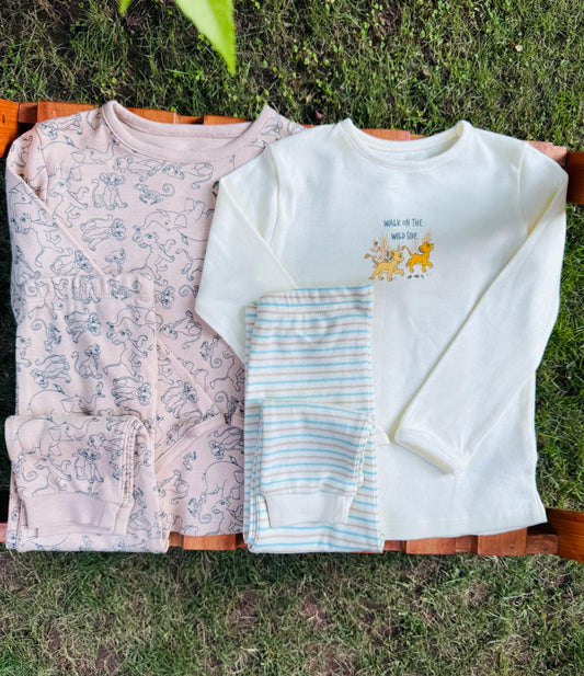 George Pack of 2 "Walk on the wild side" Pyjamas