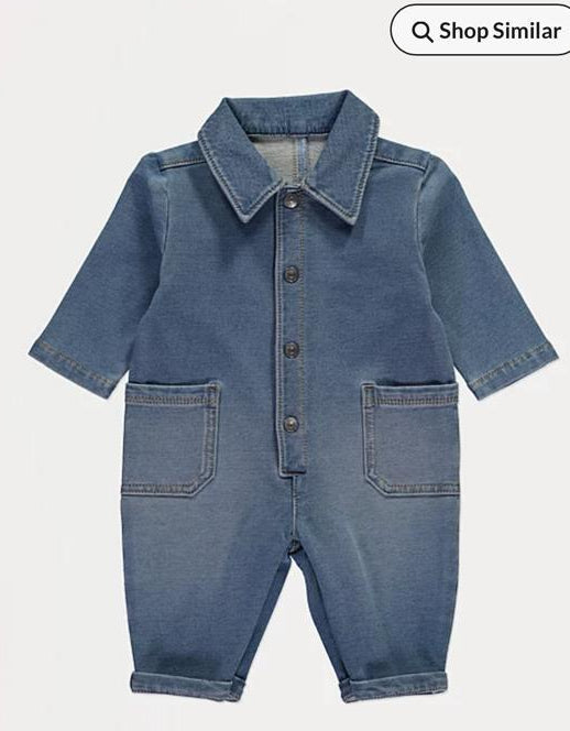 George Denim Sleepsuit