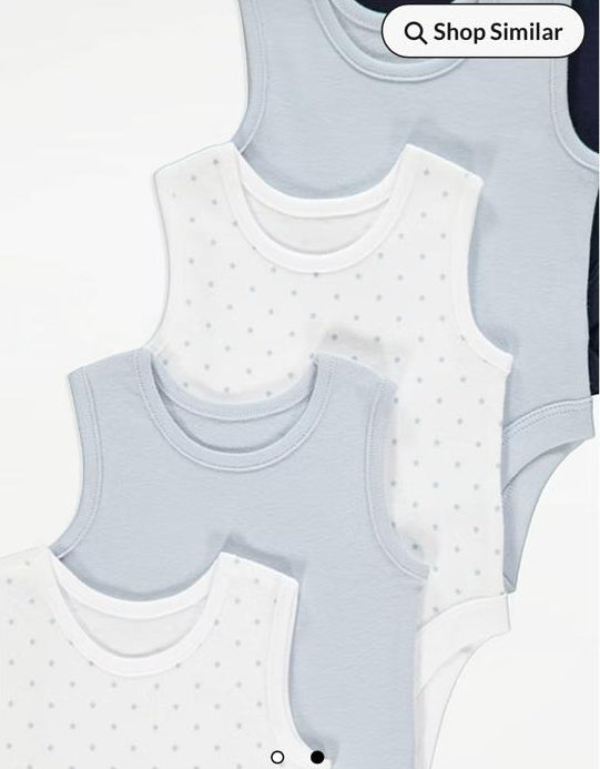 George pack of 5 Sleeveless Bodysuits