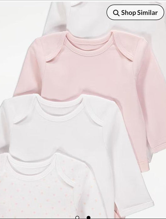 George pack of 5 Long Sleeves Bodysuits