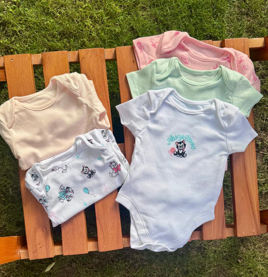 George pack of 5 "Always Sweet" Bodysuits