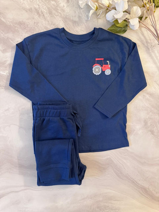 George Tractor Shirt & Sweat-Trouser Set