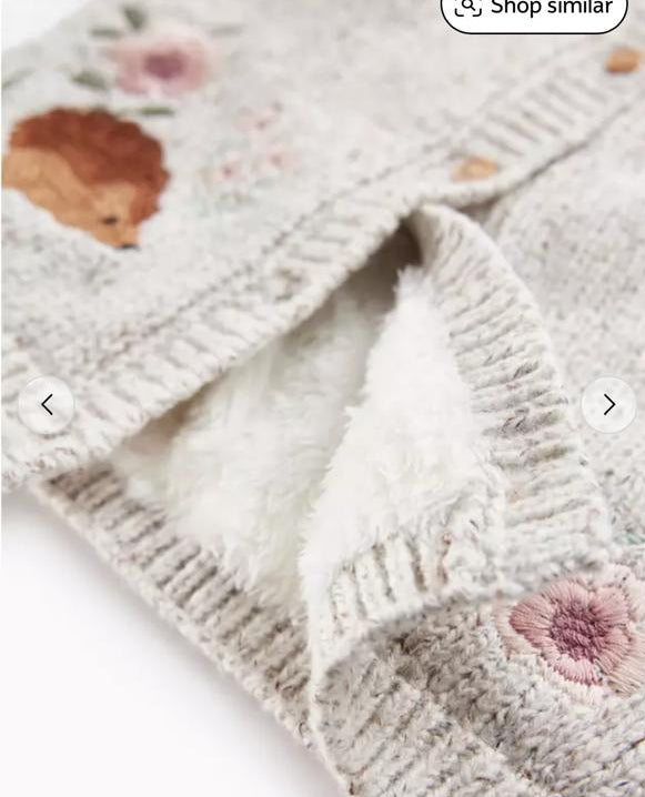 Tu Clothing Knitted Sherpa lined Jacket