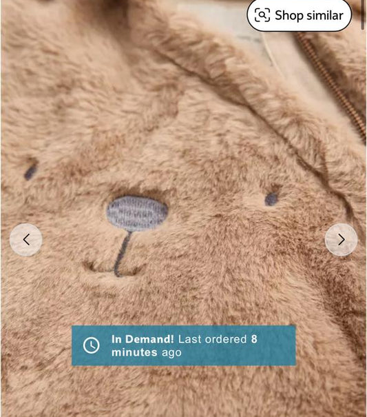 Tu Clothing Furry Bear Pramsuit