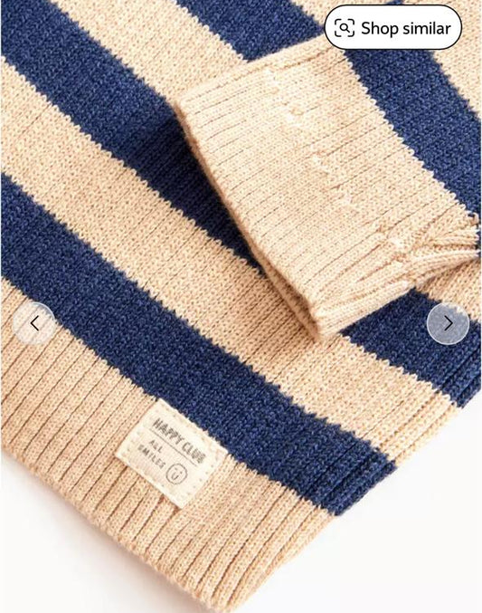 Tu Clothing Knitted Stripe Shirt & Trouser Set