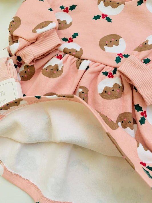 Tu Clothing Sweatshirt Dress & Tights Set