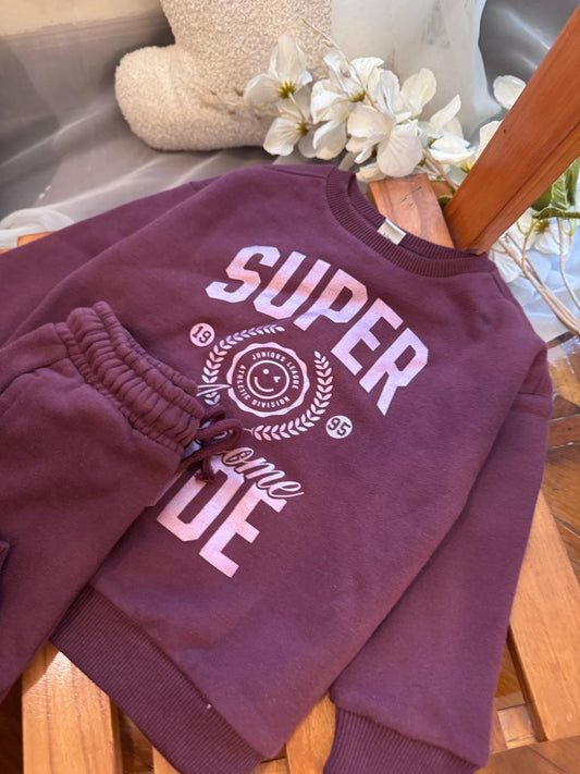Tu Clothing "Super Dude" Sweatshirt & Trouser Set