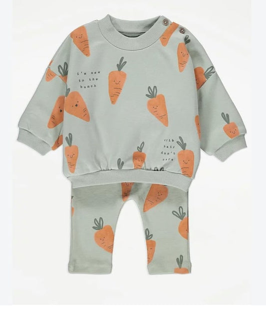 George Carrots Print Shirt & Trouser Set