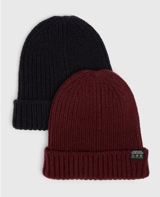 Matalan Knitted pack of 2 Hat