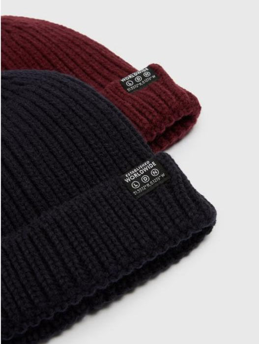 Matalan Knitted pack of 2 Hat