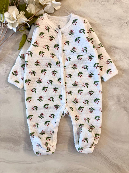 Quilted Floral Sleepsuit