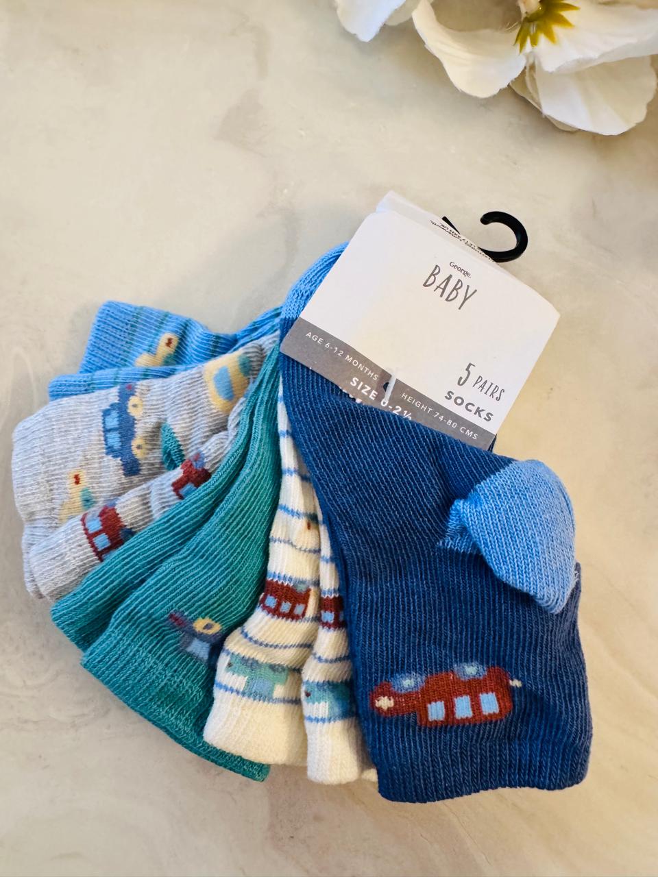George Knitted pack of 5 Socks